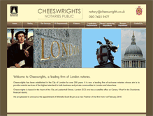 Tablet Screenshot of cheeswrights.co.uk